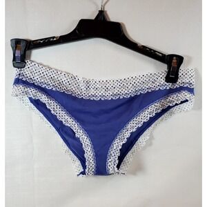 Victoria's Secret ● Low Rise Cheekini Bikini White Lace Polka Dot ● Size M ● NWT